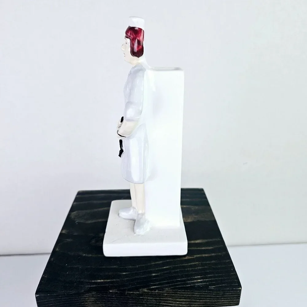 Vintage 1987 Crest Ind Nurse RN, LPN, PCT, Bud Vase, 6 5/8" tall", RARE!! - Picture 4 of 6